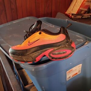 Nike Kids' Vibrant Orange and Black Sneakers